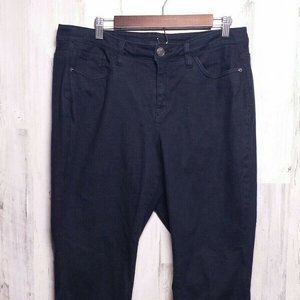 Lane Bryant Womens Jeans 16 Dark Wash Capris Crop